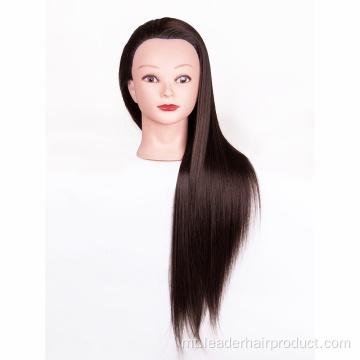 Taħriġ Hair Styling Manikin Doll Head Għall-Prattika